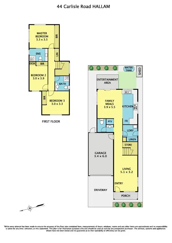 Floorplan of Homely townhouse listing, 44 Carlisle Road, Hallam VIC 3803