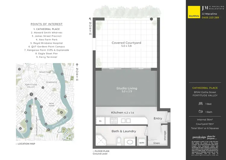 Floorplan of Homely apartment listing, B11/41 Gotha Street, Fortitude Valley QLD 4006