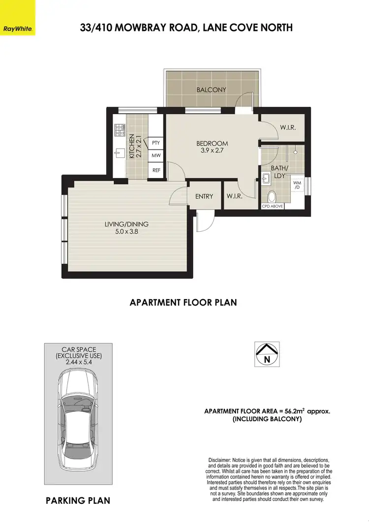 Floorplan of Homely unit listing, 33/410 Mowbray Road, Lane Cove North NSW 2066