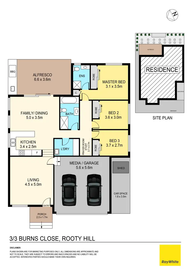 Floorplan of Homely house listing, 3/3 Burns Close, Rooty Hill NSW 2766