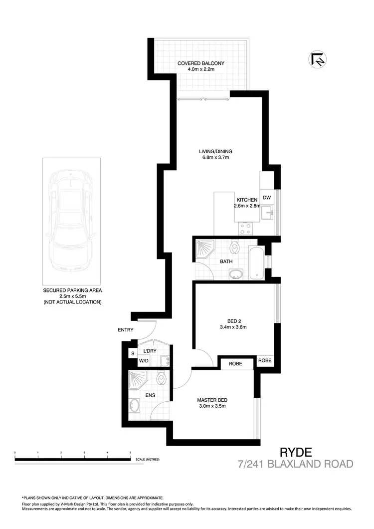 Floorplan of Homely apartment listing, 7/241 Blaxland Road, Ryde NSW 2112