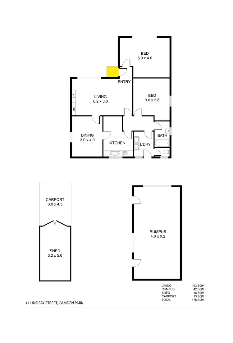 Floorplan of Homely house listing, 17 Lindsay Street, Camden Park SA 5038