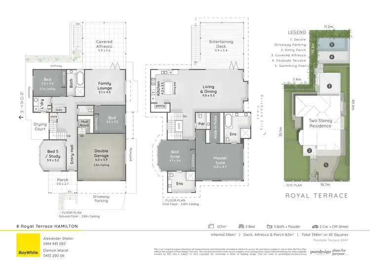 Floorplan of Homely house listing, 8 Royal Terrace, Hamilton QLD 4007