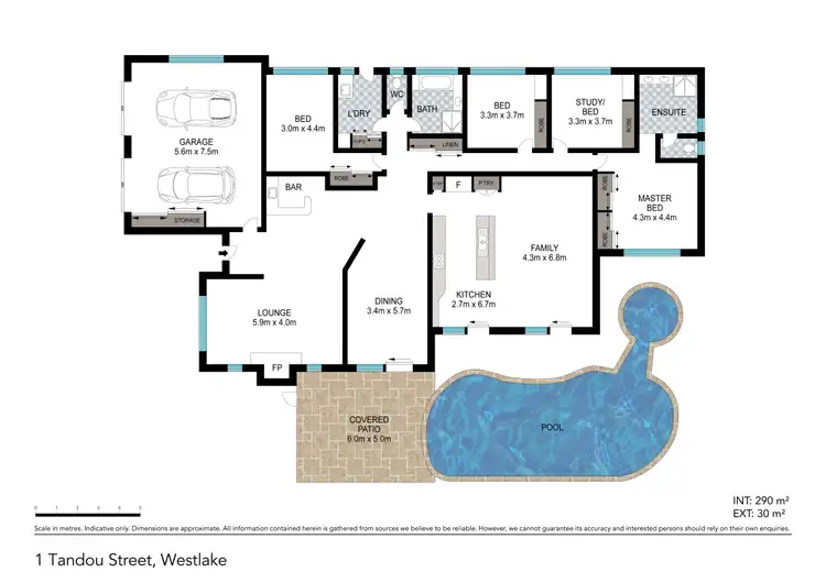 Floorplan of Homely house listing, 1 Tandou Street, Westlake QLD 4074