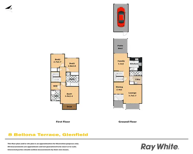 Floorplan of Homely house listing, 8 Bellona Walk, Glenfield NSW 2167