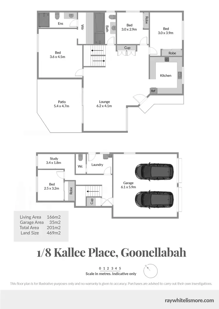 Floorplan of Homely townhouse listing, 1/8 Kallee Place, Goonellabah NSW 2480