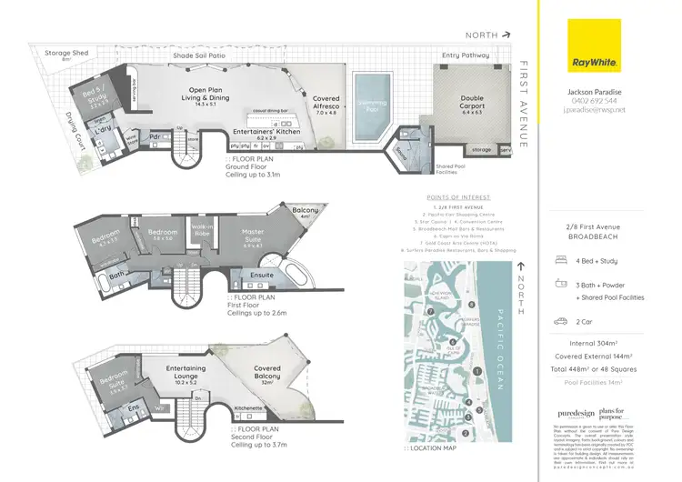 Floorplan of Homely house listing, 2/8 First Avenue, Broadbeach QLD 4218