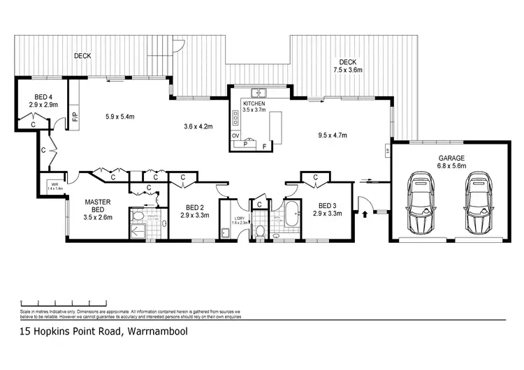 Floorplan of Homely house listing, 15 Hopkins Point Road, Warrnambool VIC 3280