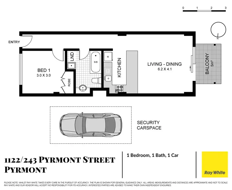 Floorplan of Homely apartment listing, 1122/243 Pyrmont Street, Pyrmont NSW 2009