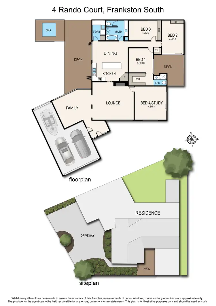 Floorplan of Homely house listing, 4 Rando Court, Frankston South VIC 3199