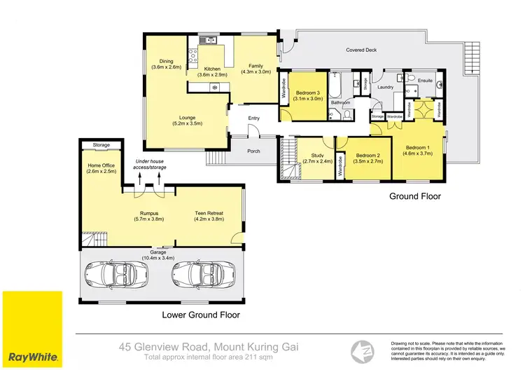 Floorplan of Homely house listing, 45 Glenview Road, Mount Kuring-Gai NSW 2080