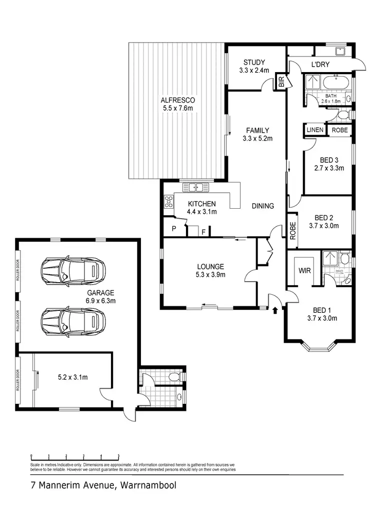 Floorplan of Homely house listing, 7 Mannerim Avenue, Warrnambool VIC 3280