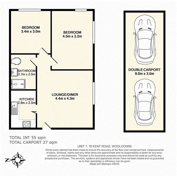 Floorplan of Homely apartment listing, 1/70 Kent Road, Wooloowin QLD 4030
