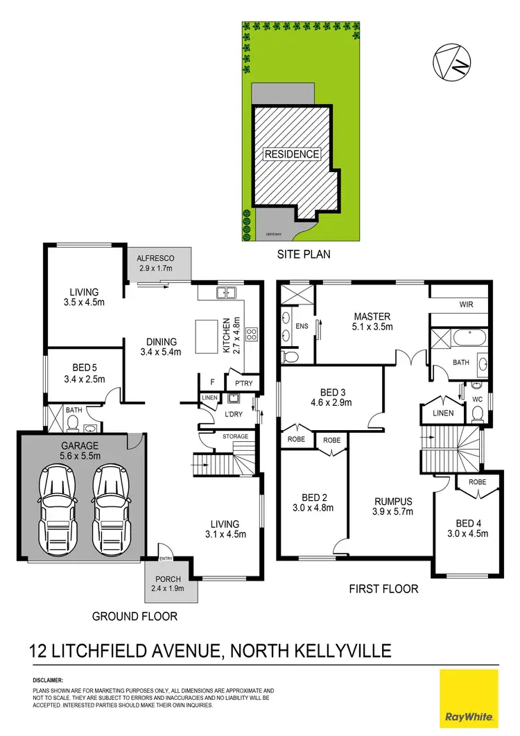 Floorplan of Homely house listing, 12 Litchfield Avenue, North Kellyville NSW 2155