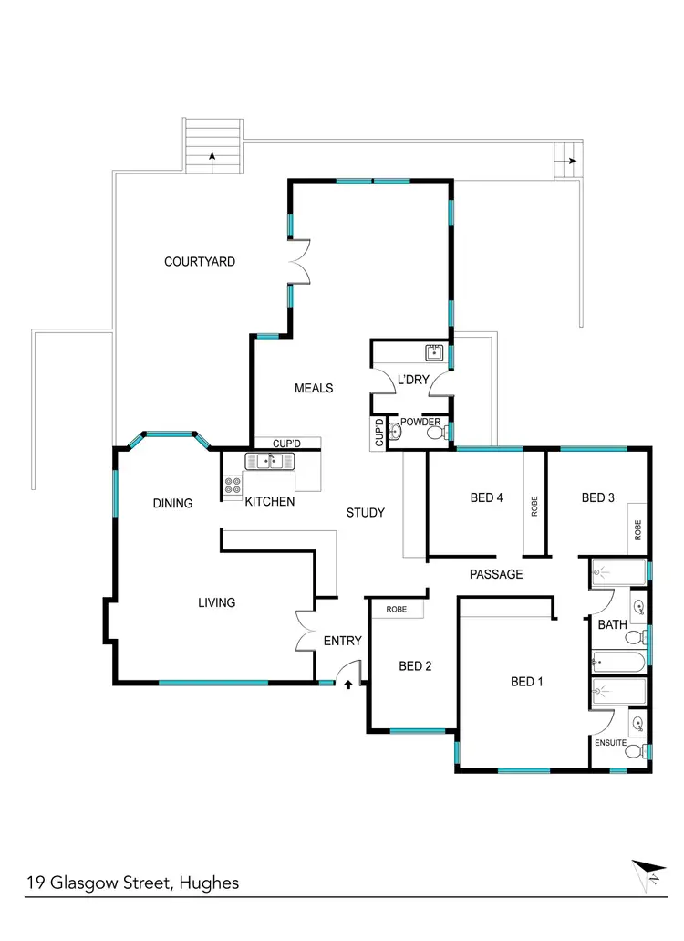 Floorplan of Homely house listing, 19 Glasgow Place, Hughes ACT 2605