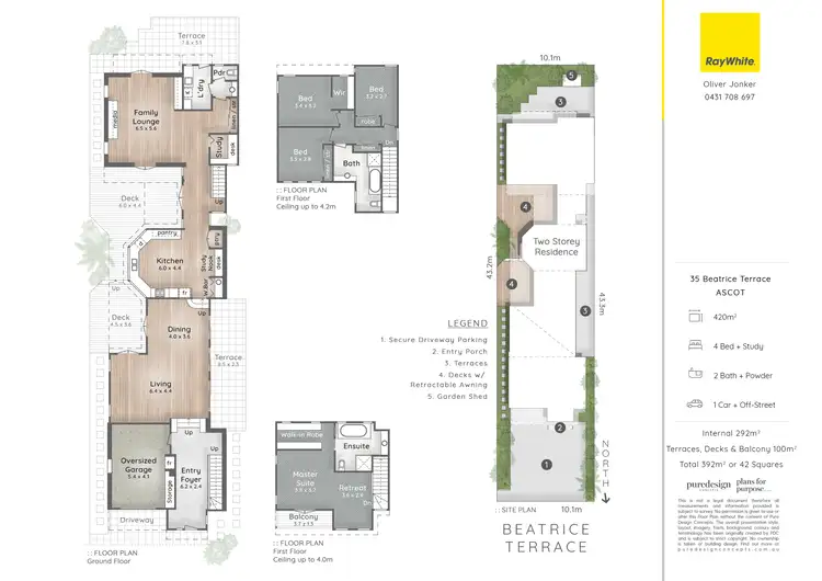 Floorplan of Homely house listing, 35 Beatrice Terrace, Ascot QLD 4007