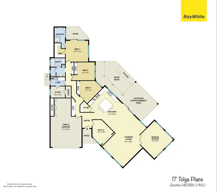 Floorplan of Homely house listing, 17 Tolga Place, Junction Hill NSW 2460