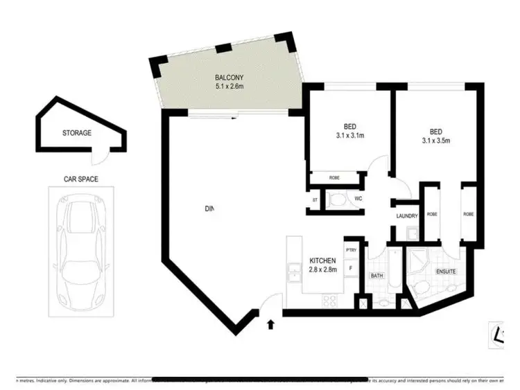 Floorplan of Homely apartment listing, 87/7B Boyd Street, Bowen Hills QLD 4006