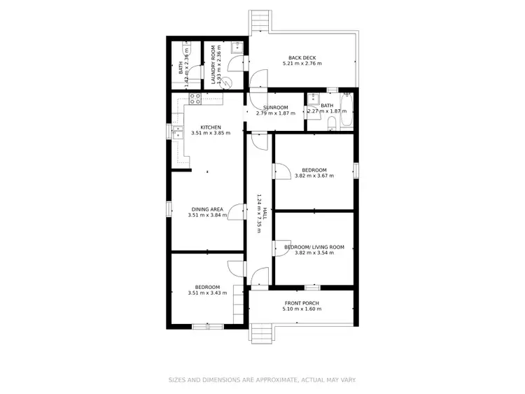 Floorplan of Homely semi-detached listing, 11 Madgwick Drive, Armidale NSW 2350