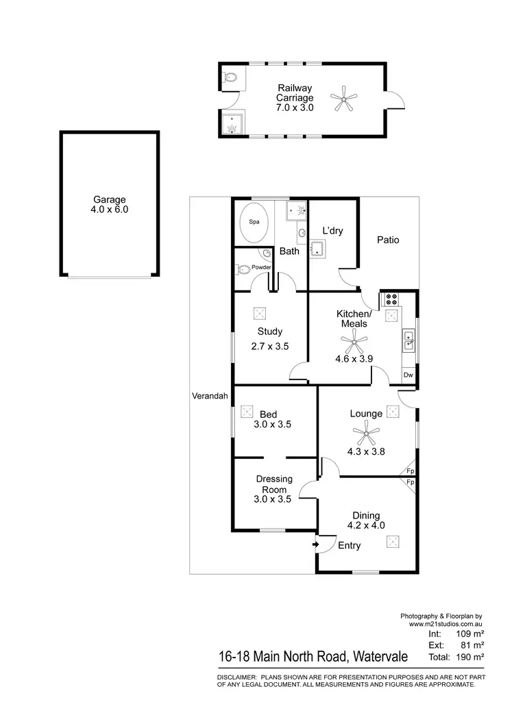Floorplan of Homely house listing, 16-18 Main North Road, Watervale SA 5452
