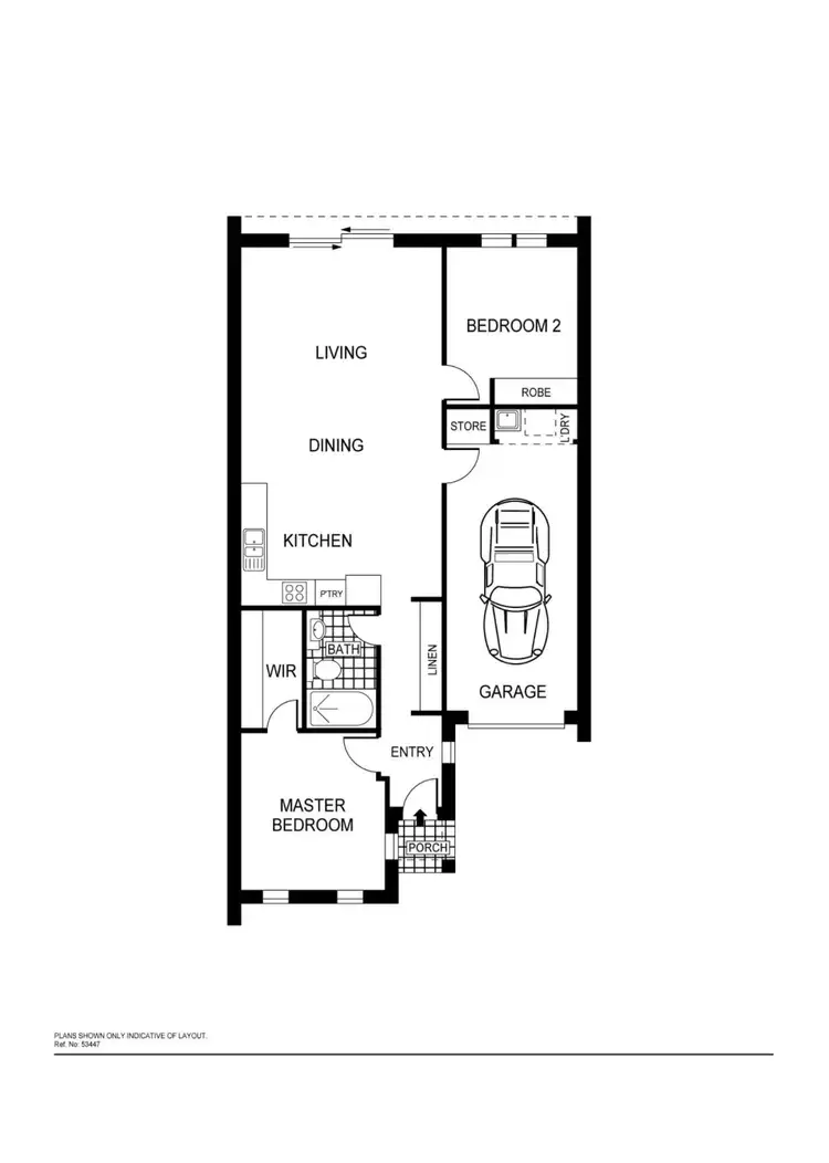 Floorplan of Homely townhouse listing, 25/85 Macfarlane Burnet Avenue, Macgregor ACT 2615