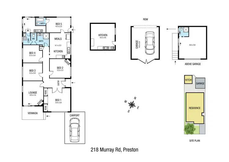 Floorplan of Homely house listing, 218 Murray Road, Preston VIC 3072