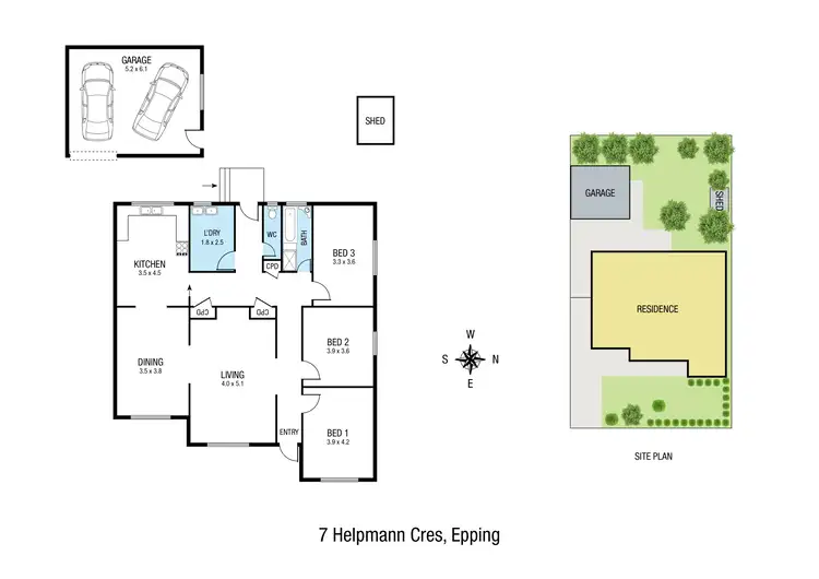 Floorplan of Homely house listing, 7 Helpmann Crescent, Epping VIC 3076