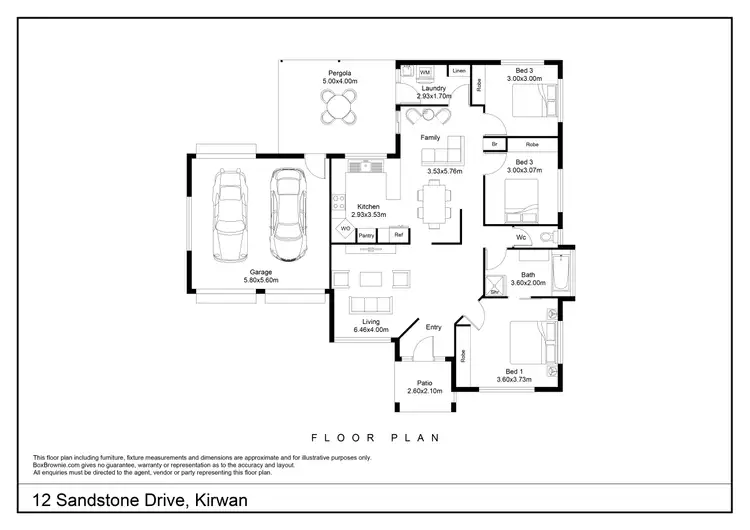 Floorplan of Homely house listing, 12 Sandstone Drive, Kirwan QLD 4817