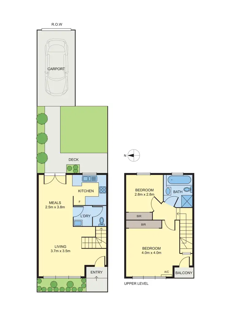 Floorplan of Homely townhouse listing, 3A Holloway Road, Brunswick VIC 3056