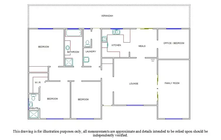 Floorplan of Homely house listing, 13 Bertha Street, Bordertown SA 5268