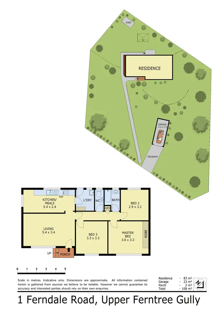 Floorplan of Homely house listing, 1 Ferndale Road, Upper Ferntree Gully VIC 3156