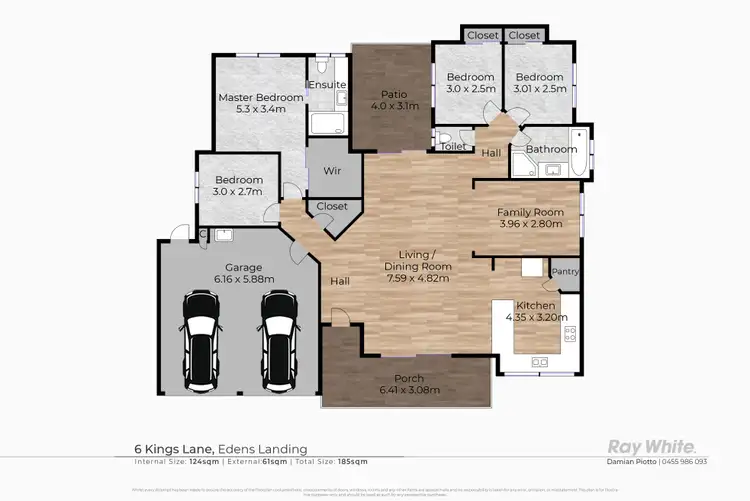 Floorplan of Homely house listing, 6 Kings Lane, Edens Landing QLD 4207