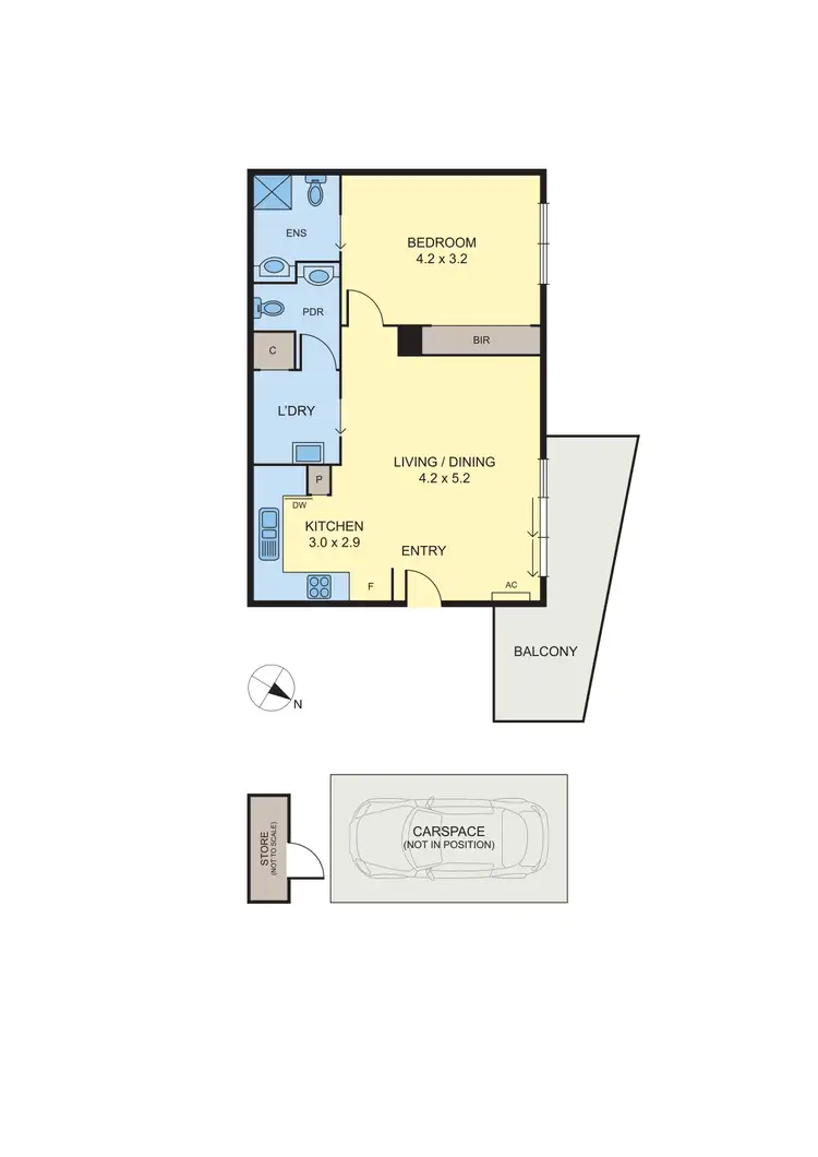 Floorplan of Homely apartment listing, 56 Quarry Circuit, Coburg VIC 3058