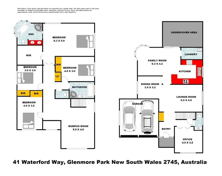 Floorplan of Homely house listing, 41 Waterford Way, Glenmore Park NSW 2745
