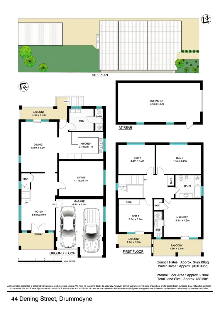 Floorplan of Homely house listing, 44 Dening Street, Drummoyne NSW 2047
