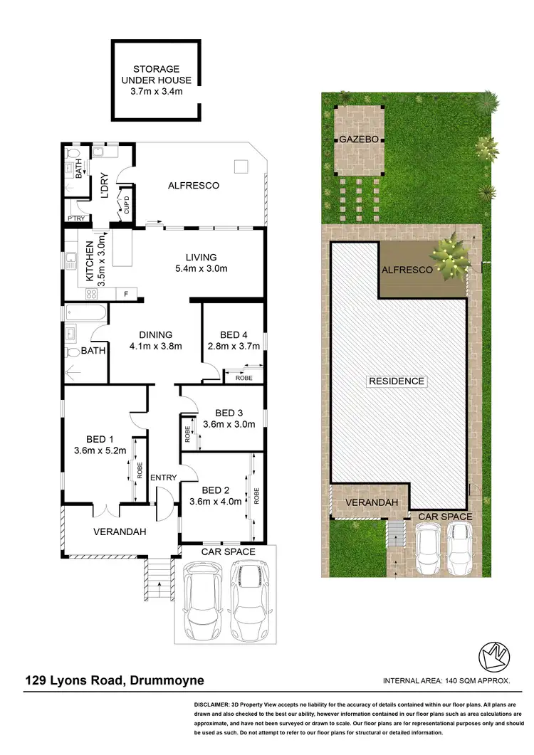 Floorplan of Homely house listing, 129 Lyons Road, Drummoyne NSW 2047