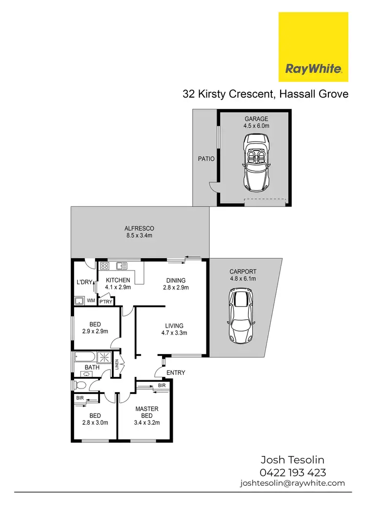 Floorplan of Homely house listing, 32 Kirsty Crescent, Hassall Grove NSW 2761