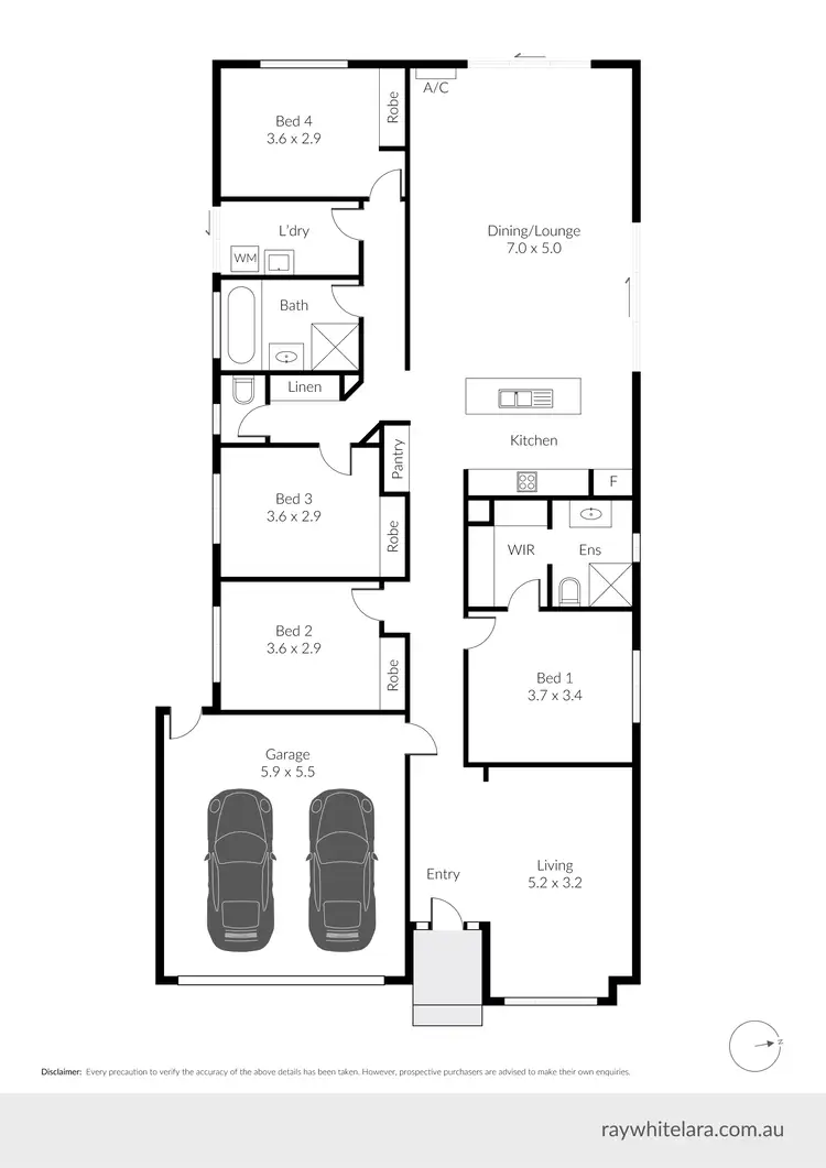 Floorplan of Homely house listing, 9 Cygnet Court, Lara VIC 3212