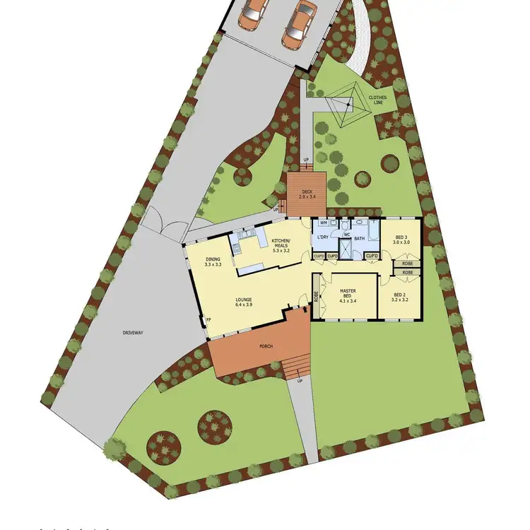 Floorplan of Homely house listing, 8 Fulton Crescent, Burwood VIC 3125