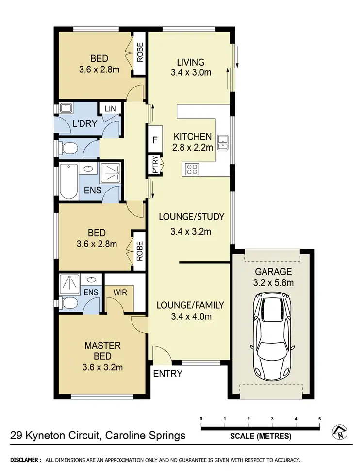 Floorplan of Homely house listing, 29 Kyneton Circuit, Caroline Springs VIC 3023