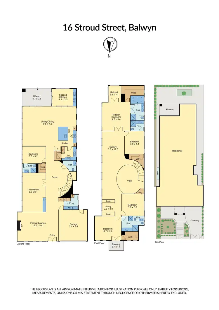 Floorplan of Homely house listing, 16 Stroud Street, Balwyn VIC 3103
