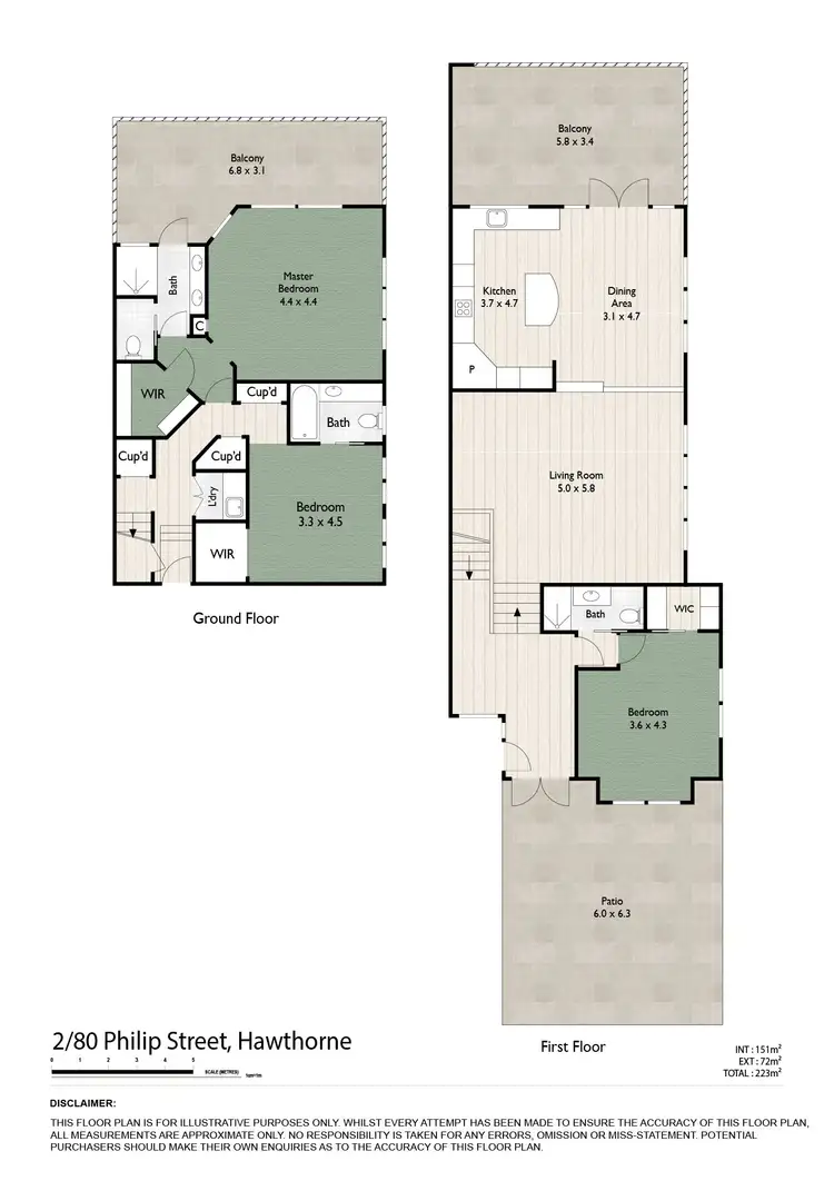Floorplan of Homely house listing, 2/80 Philip Street, Hawthorne QLD 4171