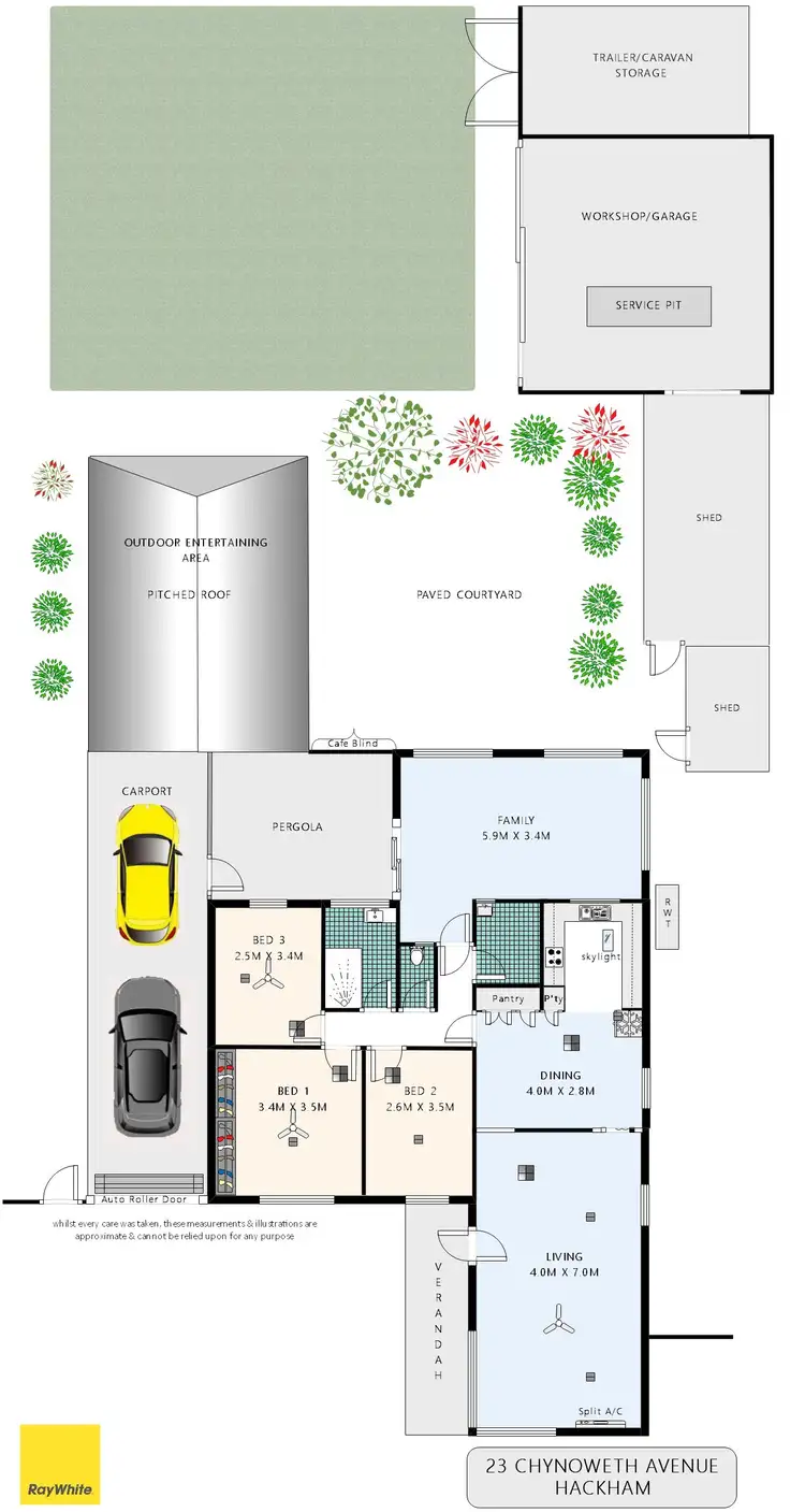 Floorplan of Homely house listing, 23 Chynoweth Avenue, Hackham SA 5163