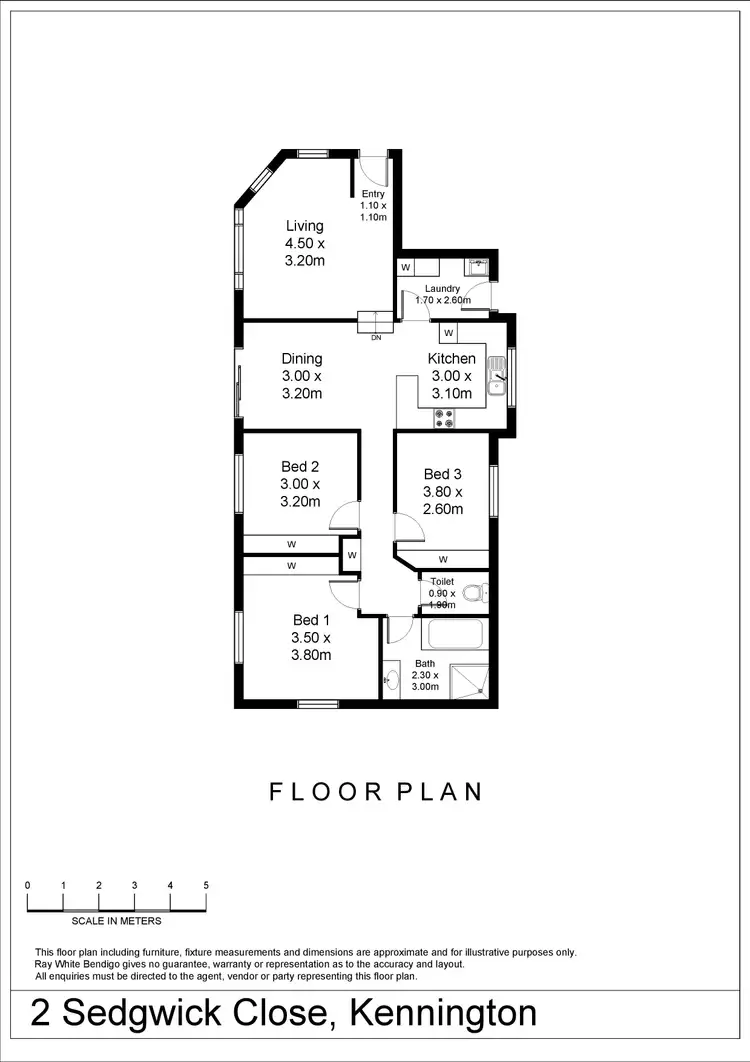 Floorplan of Homely house listing, 2 Sedgwick Close, Kennington VIC 3550