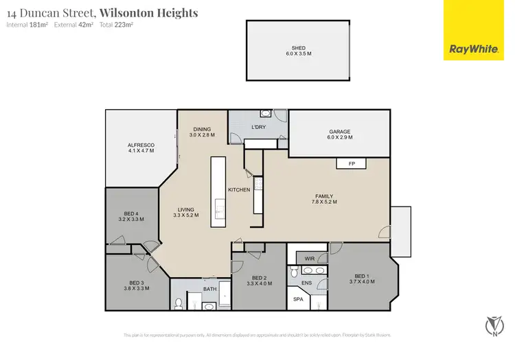Floorplan of Homely house listing, 14 Duncan Street, Wilsonton Heights QLD 4350