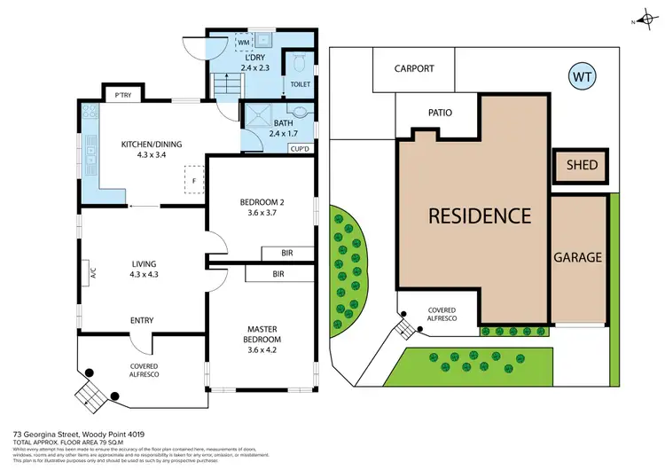 Floorplan of Homely house listing, 73 Georgina Street, Woody Point QLD 4019