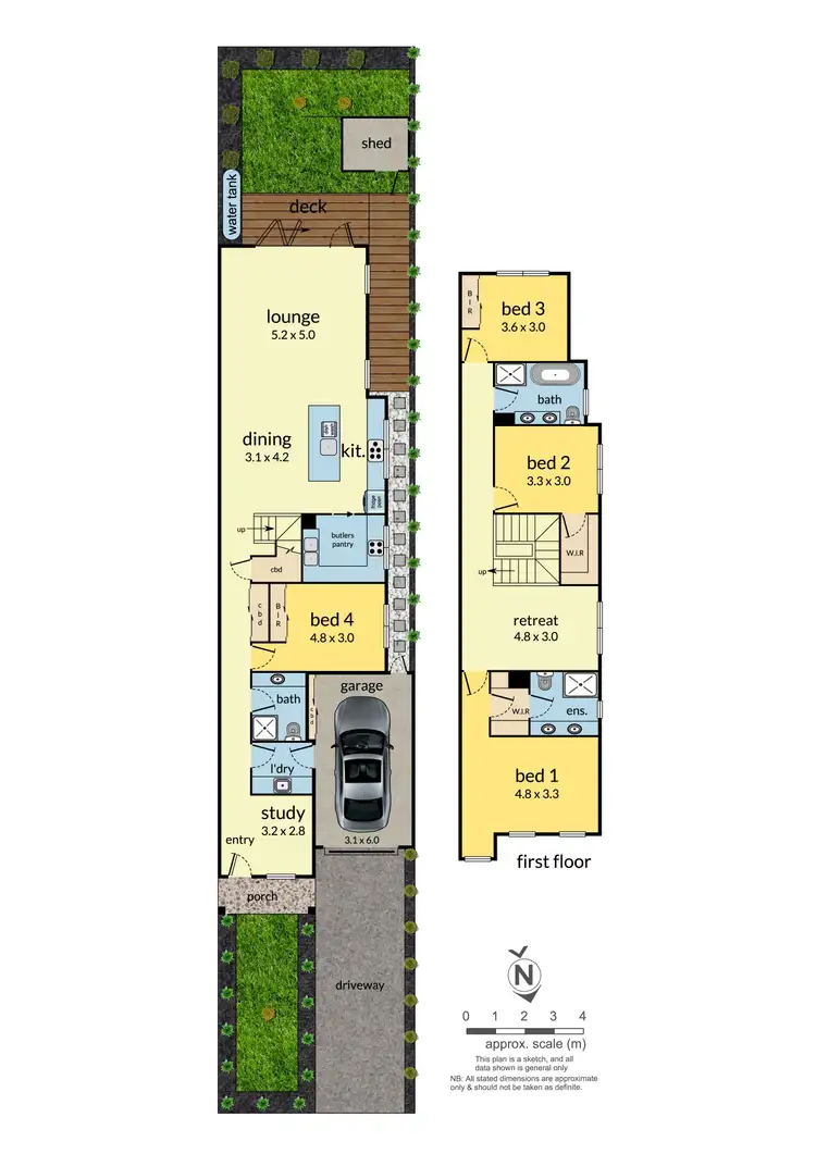 Floorplan of Homely townhouse listing, 1B Cherry Orchard Rise, Box Hill North VIC 3129