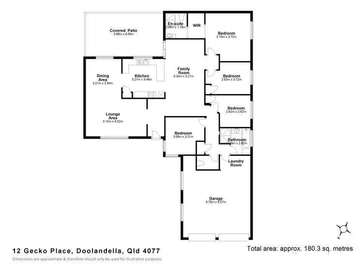 Floorplan of Homely house listing, 12 Gecko Place, Doolandella QLD 4077