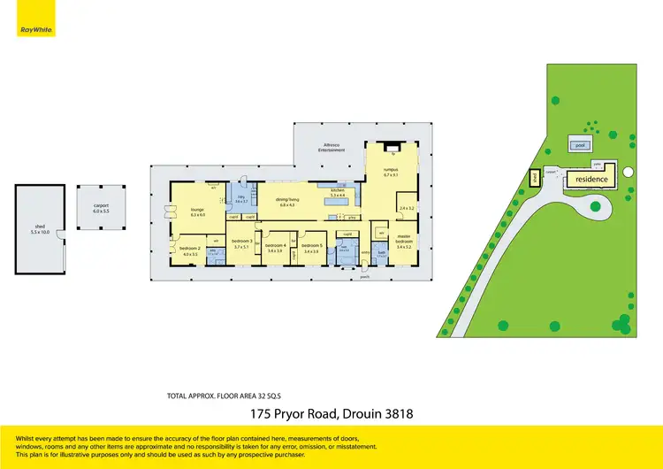 Floorplan of Homely rural property listing, 175 Pryor Road, Drouin VIC 3818