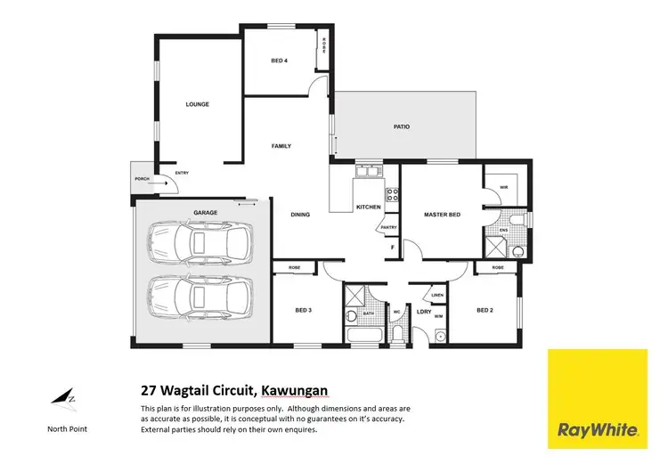 Floorplan of Homely house listing, 27 Wagtail Circuit, Kawungan QLD 4655